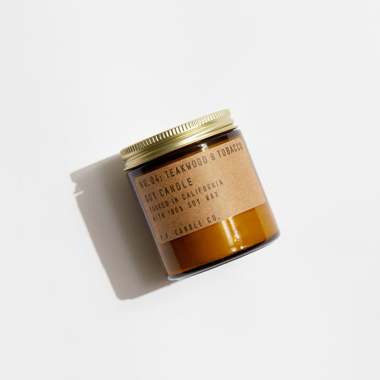 P.F.Candle Co.|3.5oz SOY WAX CANDLE(NO.04 TEAKWOOD&TOBACCO)