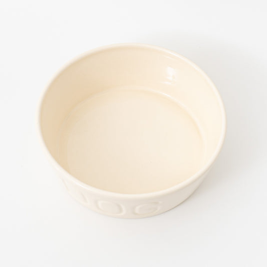 ペット用品 - BAUER POTTERY|DOG BOWL Mサイズ WHITE