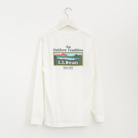 LL Bean|Japan Fit Carefree Unshrinkable Tees, Long-Sleeve Graphic