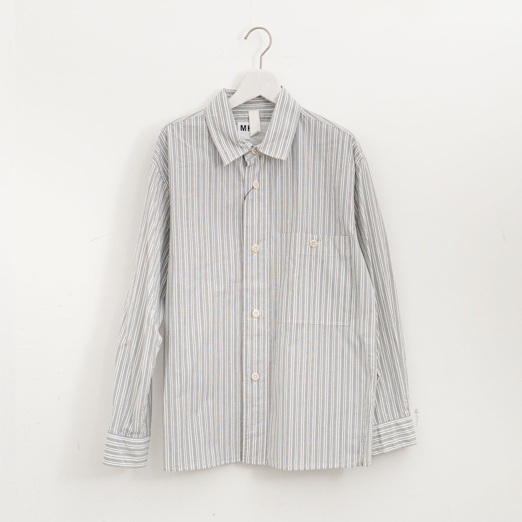 MHL.｜MEN PJ STRIPE COTTON POPLIN SHIRT 5965250204 – haus-netstore