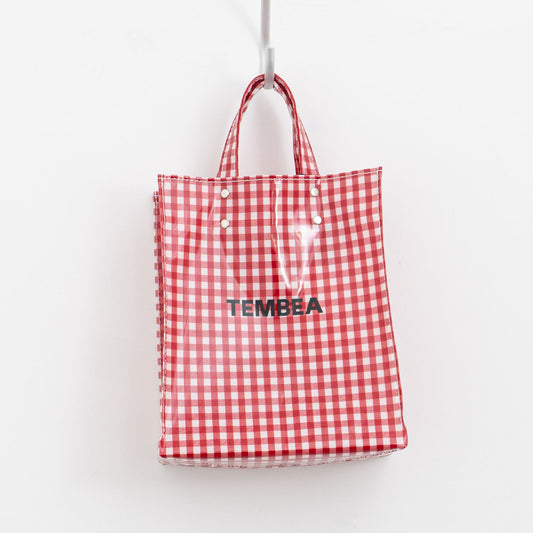 TEMBEA|PAPER TOTE col.GINGHAM/RED