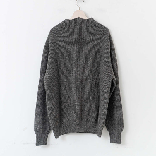 nonnotte|MEN Triangke Turtle Neck Pullover Wool Yak Knit N-24A-042