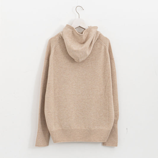 atelier naruse|WOMEN wool knit hoodie nakt-44