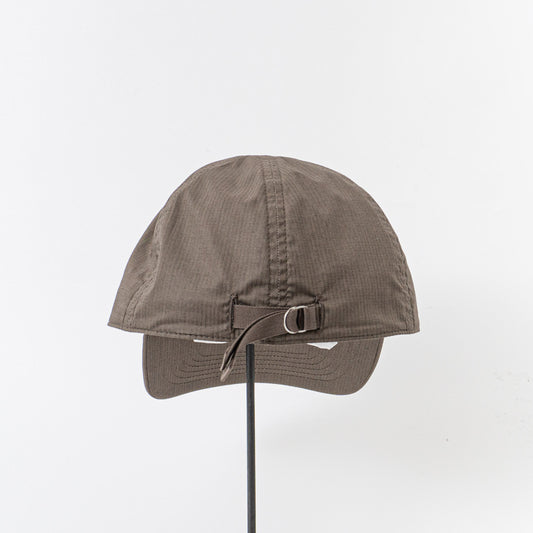 2026SS mature ha.|ripstop cap ring MAS25-16-D(ash brown×silver)