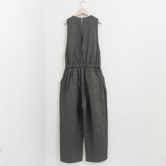 homspun|WOMEN コットンラミーマットオールインワン 261-3410-D