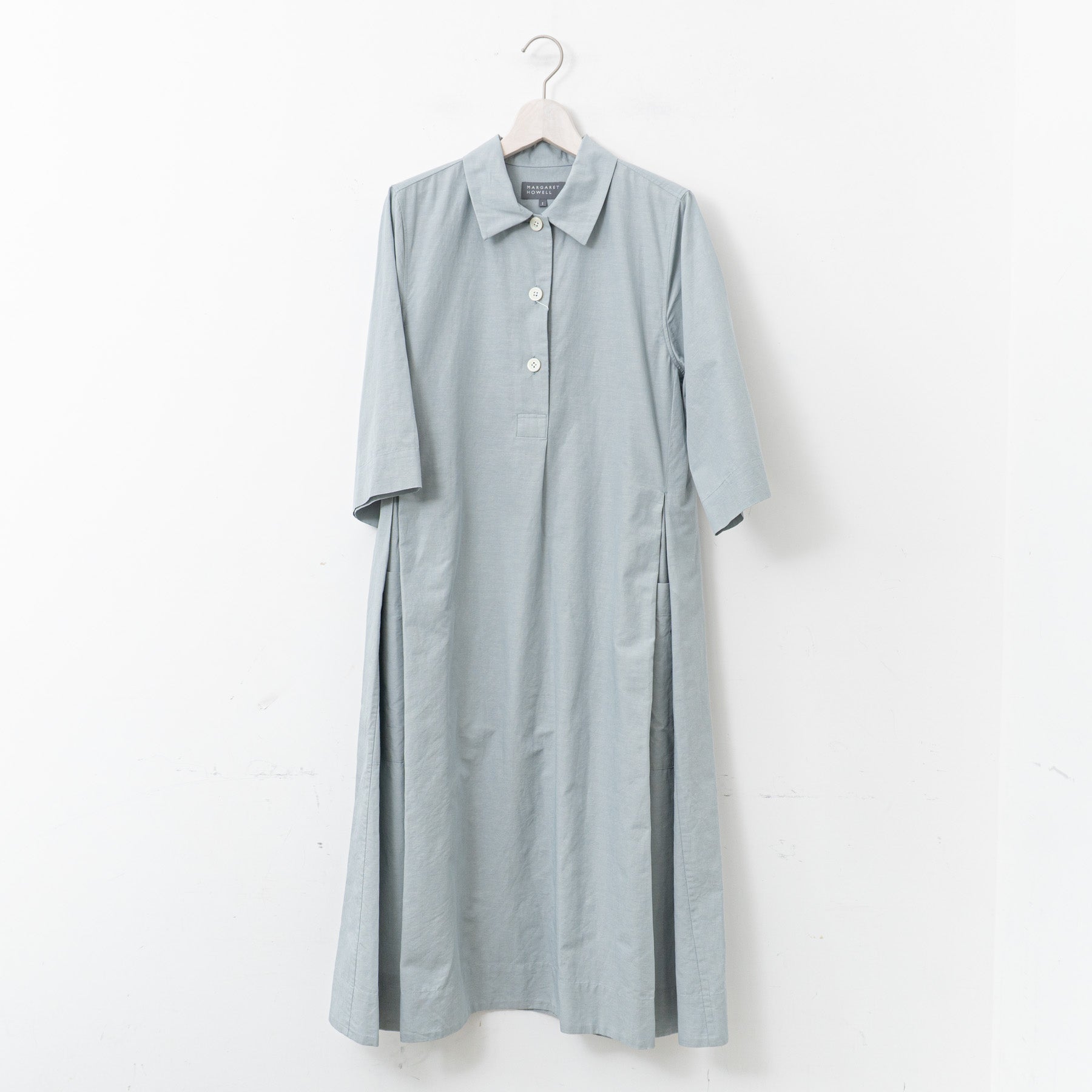 MARGARET HOWELL｜WOMEN COTTON RAMIE CHAMBRAY DRESS – haus-netstore