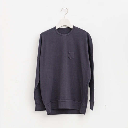 ゴーシュ| 30/1リリース天竺 クルーネックワイドプルオーバー G264-T044(dark purple)