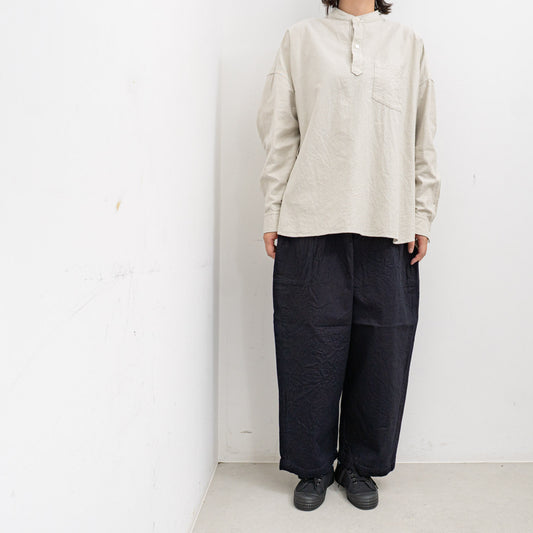 homspun|10オンスデニムギャザーパンツ 262-3403 ブリーチブルー