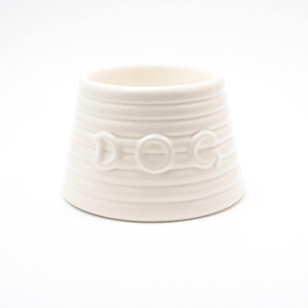 BAUER POTTERY/ RINGWARE DOG BOWL Sサイズ ホワイト - haus-netstore
