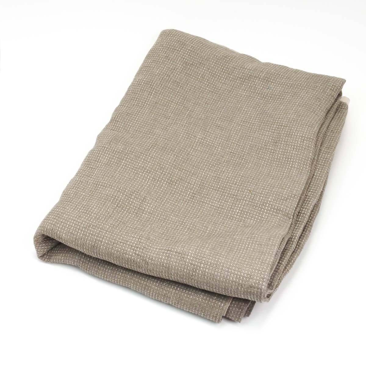 フォグリネンワーク リネンウオッシュ ワッフルタオルケット グレー