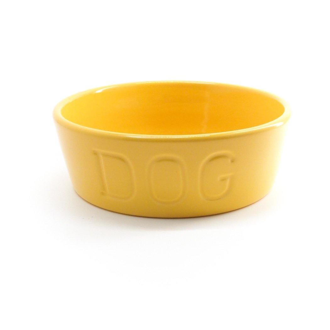BAUER POTTERY/ DOG BOWL Mサイズ イエロー - haus-netstore