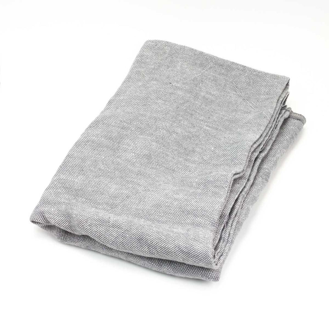 ひんやり優しい肌触り。敷布団カバーとしても。fog linen work/ リネンシャンブレータオルケット col.グレーシャンブレー - haus-netstore