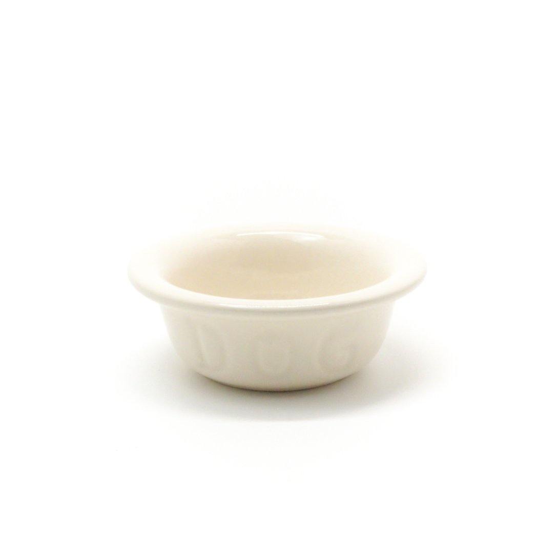 BAUER POTTERY/ RDEMI DOG BOWL ホワイト - haus-netstore
