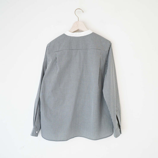 【23SS】TAYUTAU/ギンガムチェック長袖クレリックシャツ Y319044 - haus-netstore