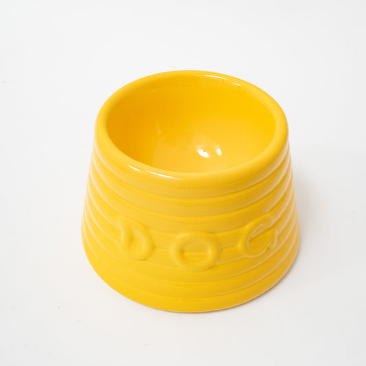 ペット用品 - BAUER POTTERY / RINGWARE DOG BOWL Sサイズ イエロー - haus-netstore
