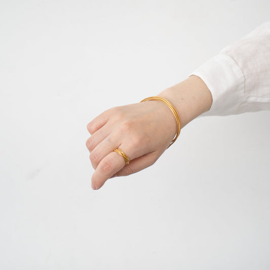 _Fot/ round wire ring s_ strings gold 1211a_rs - haus-netstore