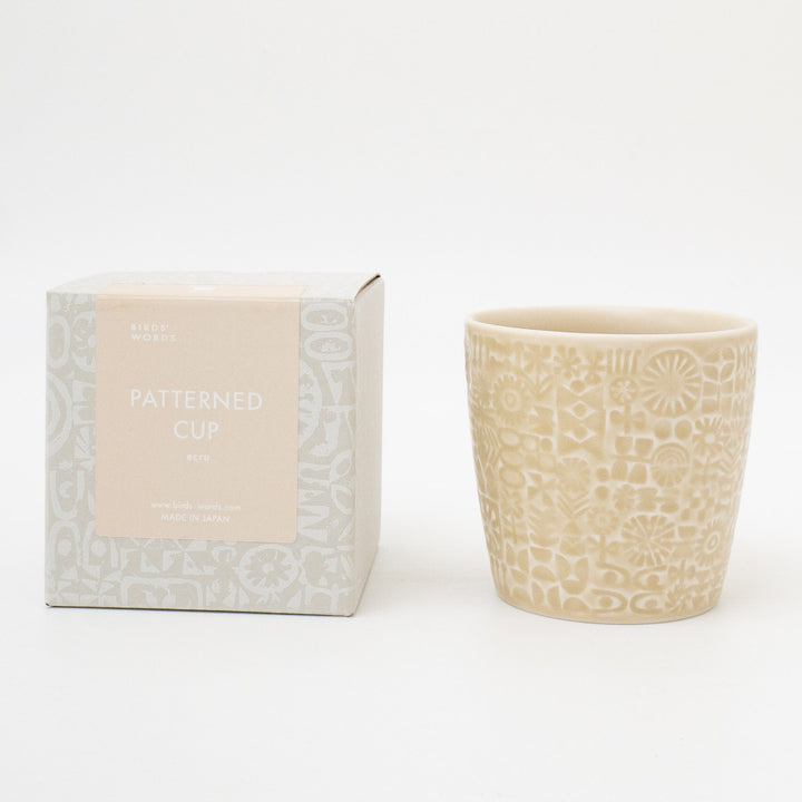 BIRDS’WORDS/ PATTERNED CUP - haus-netstore