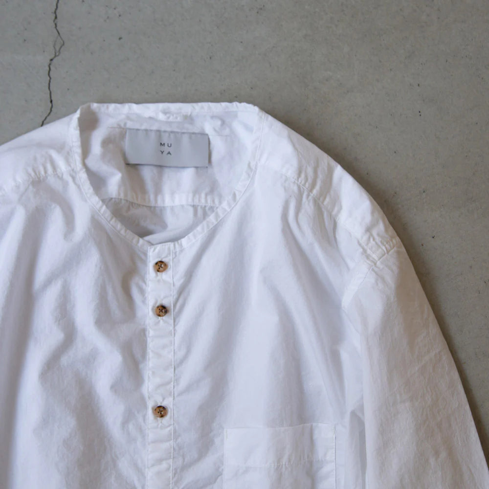 MUYA｜80/1 Nerd shirts no collar No.2504-suomi