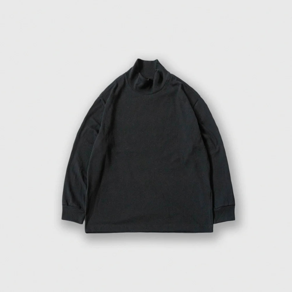 MUYA｜High neck T-shirts No.2549-suomi（black）