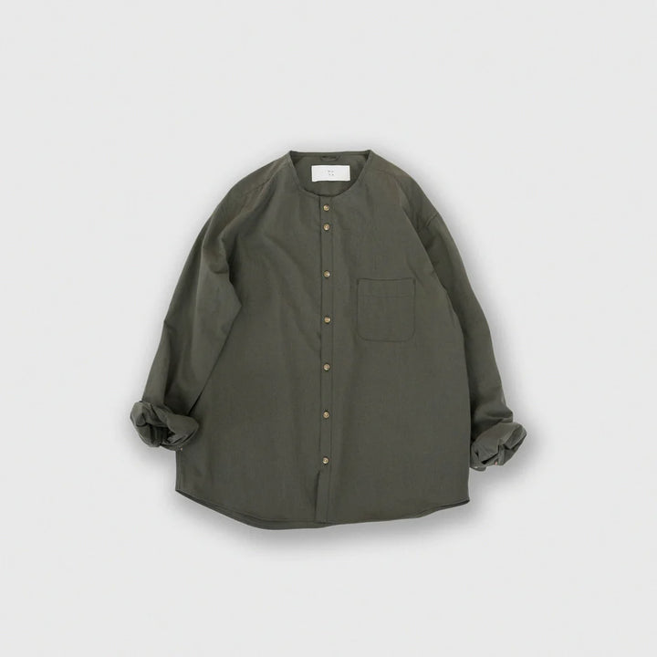 MUYA/　80/1 Nerd shirts no collar No.2504-suomi