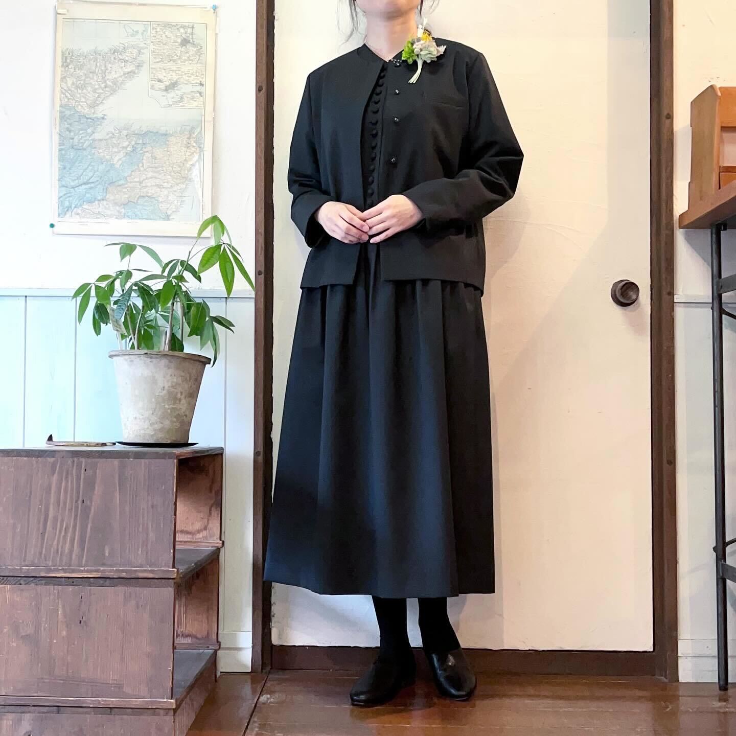 atelier naruse /WOMEN　｜kurumi button formal one-piece na-F03062_a