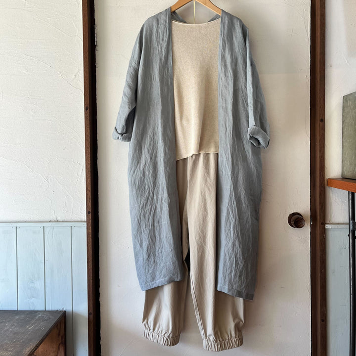 evam eva/　linen stitches robe E251T174