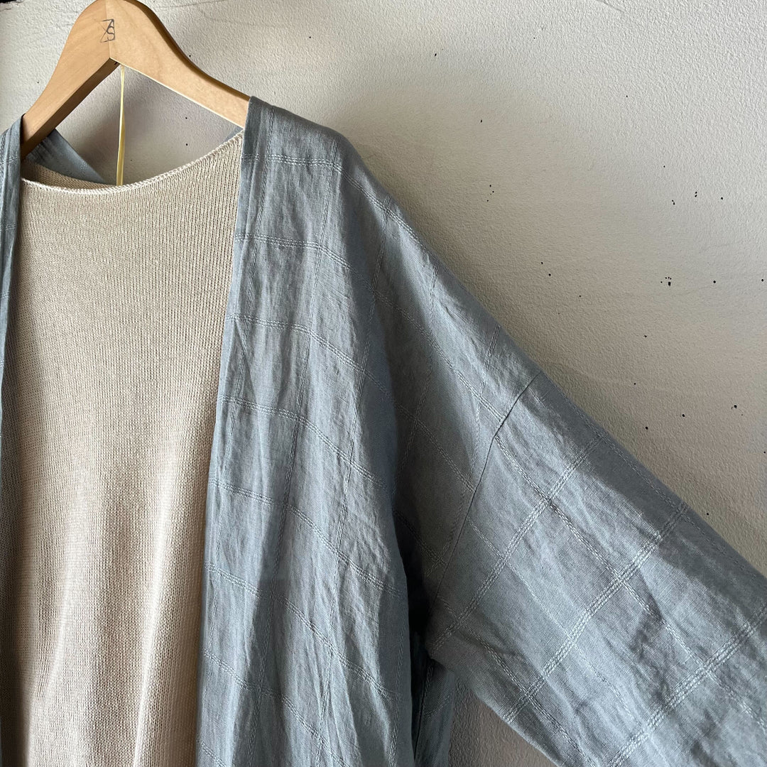 evam eva/　linen stitches robe E251T174
