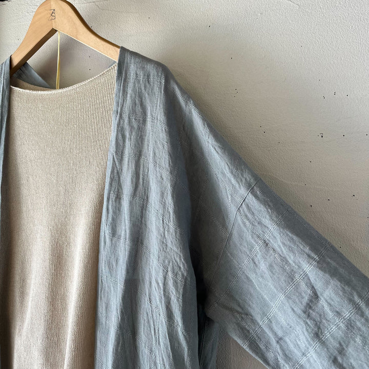 evam eva/　linen stitches robe E251T174