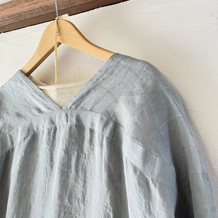 evam eva/　linen stitches robe E251T174