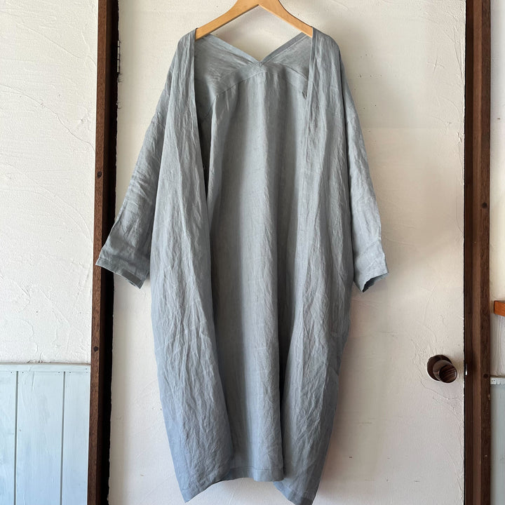 evam eva/　linen stitches robe E251T174