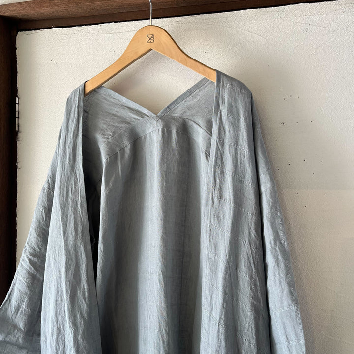 evam eva/　linen stitches robe E251T174