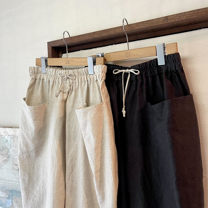 atelier naruse /WOMEN　linen cotton sarouel pants/na-f05096