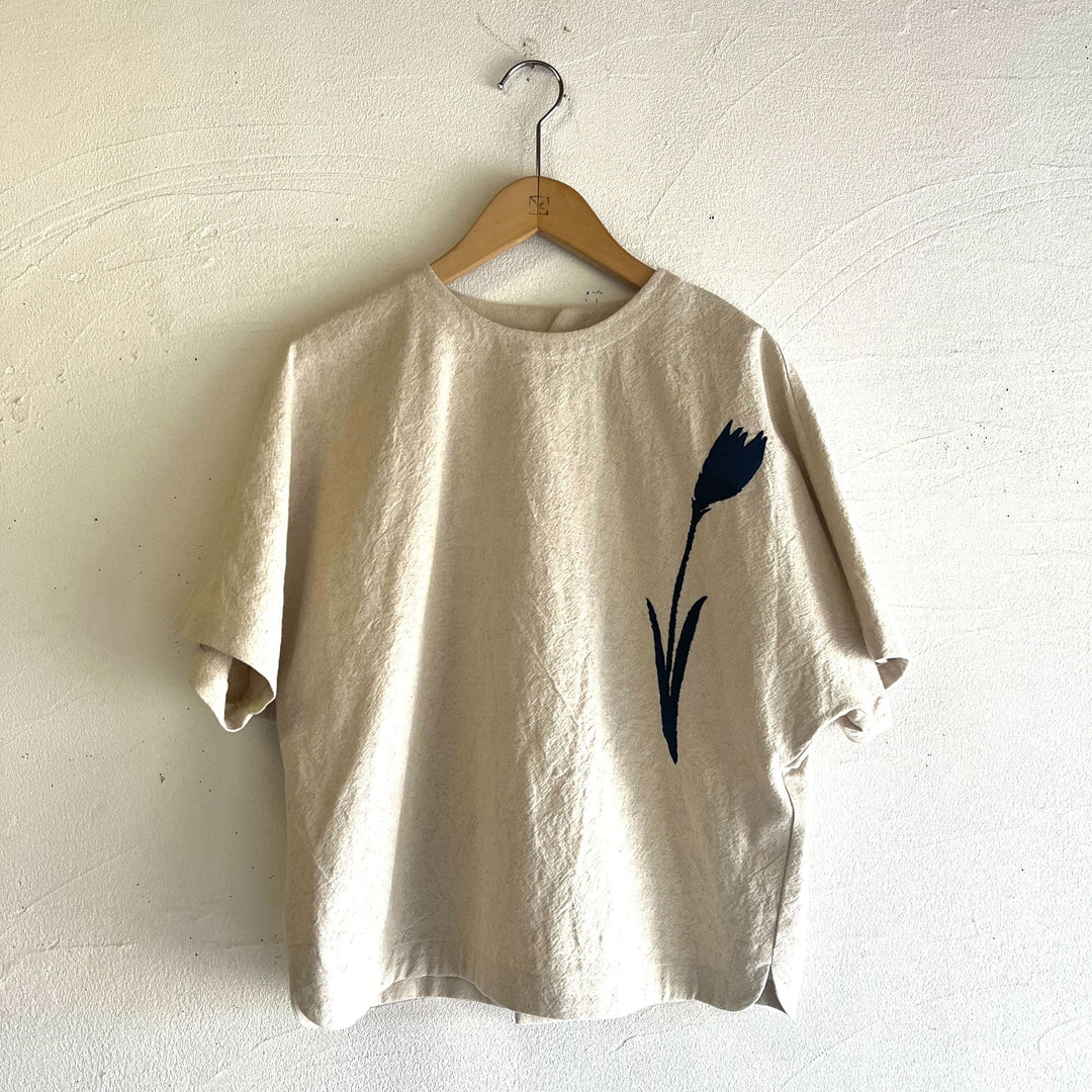atelier naruse /WOMEN　2025｜cotton linen smock blouse ～ tulip ～ na-h02076