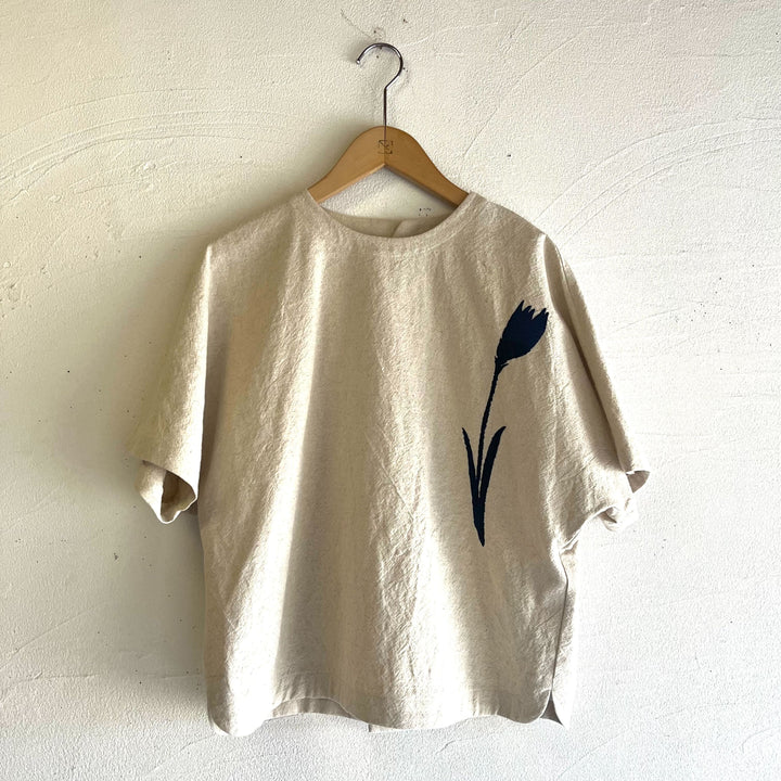 atelier naruse /WOMEN　2025｜cotton linen smock blouse ～ tulip ～ na-h02076