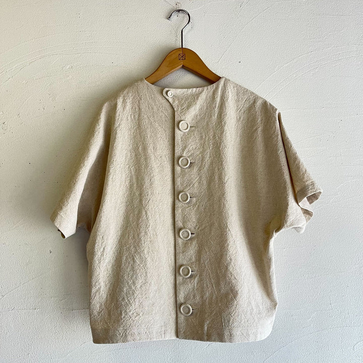 atelier naruse /WOMEN　2025｜cotton linen smock blouse ～ tulip ～ na-h02076