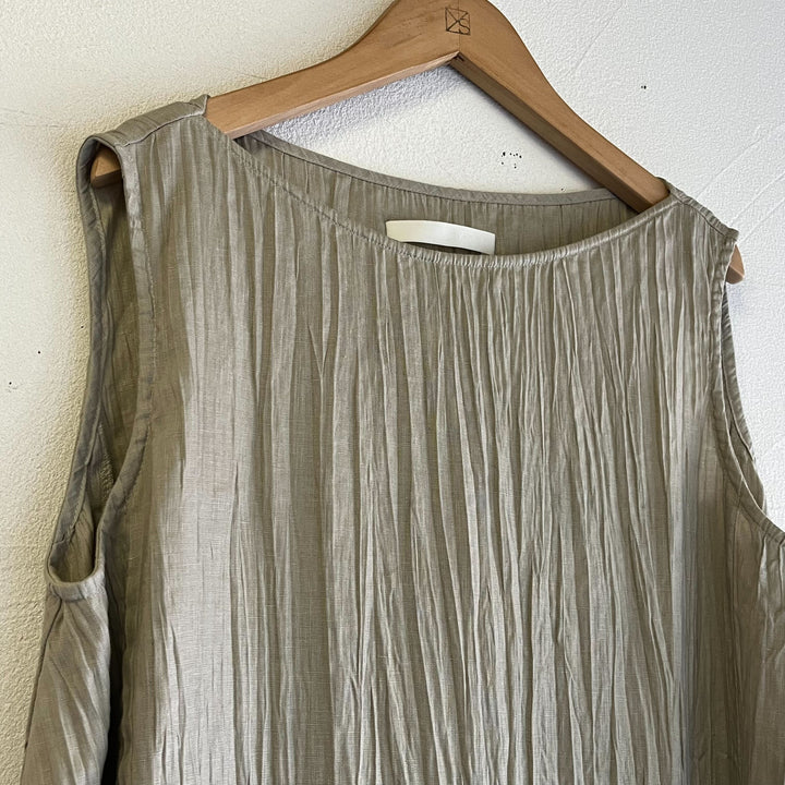 evam eva/　linen gradation sleeveless tunic E251T137