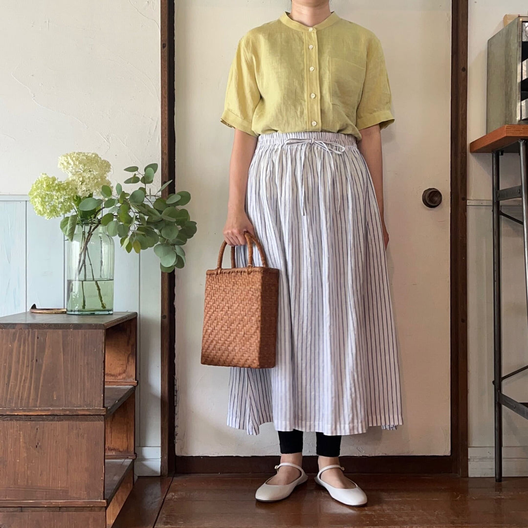 atelier naruse /WOMEN　リネンギャザースカート
