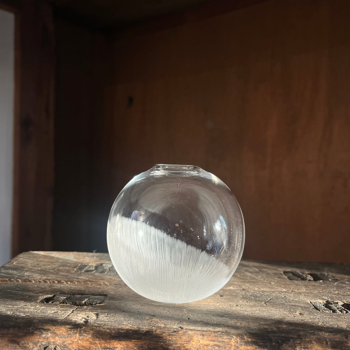 MORI GLASS　森　知恵子｜瞬き・花器/丸
