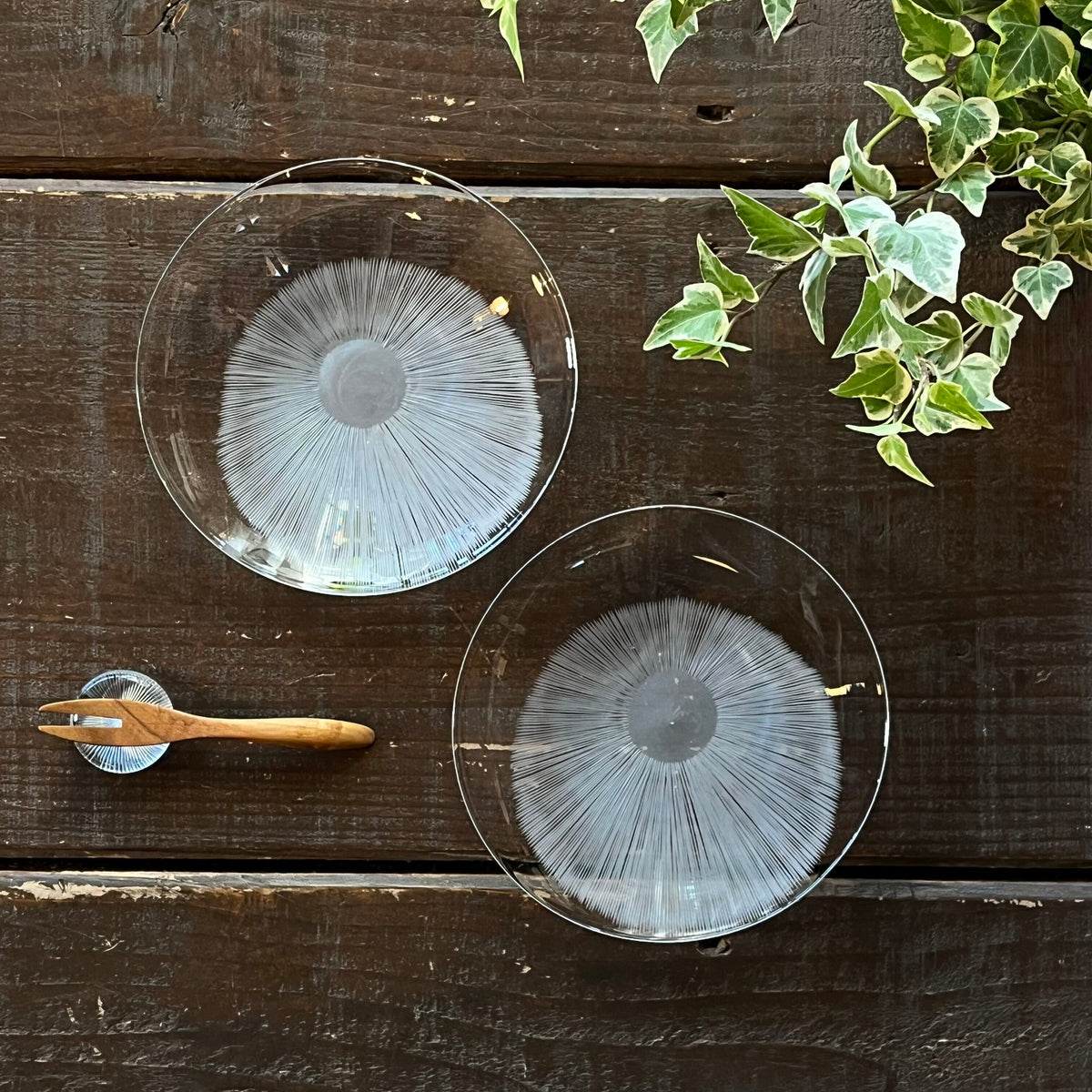 MORI GLASS　森　知恵子｜瞬き・菓子皿