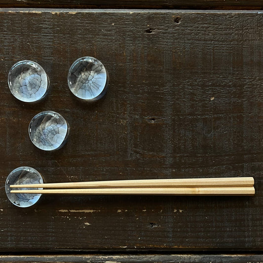 MORI GLASS　森　知恵子｜雪晴・箸置き
