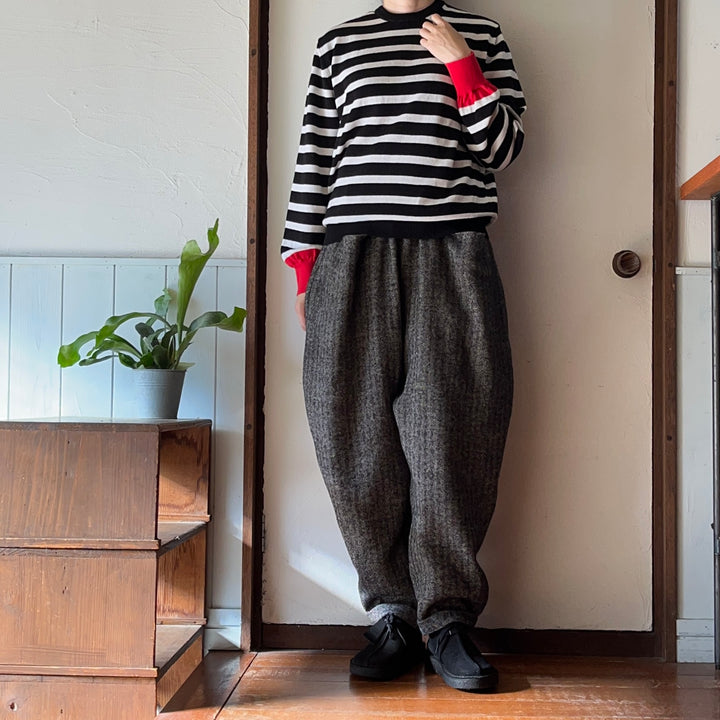 atelier naruse /WOMEN　shetland wool linen sarrouel pants  na-f05101