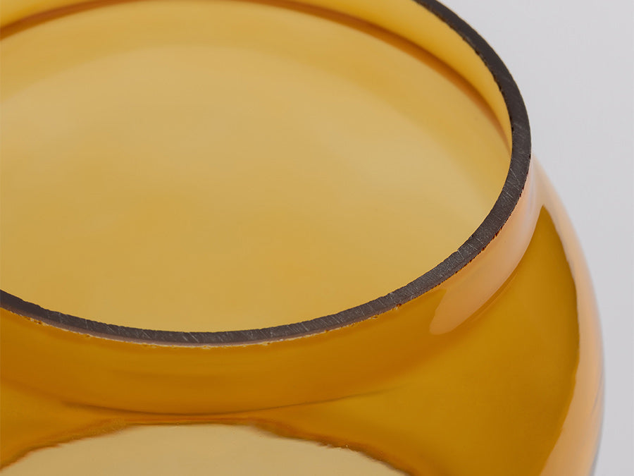 BAREBONES｜ルロードランタン 色付き交換用ガラスホヤ COL.PLAIN AMBER