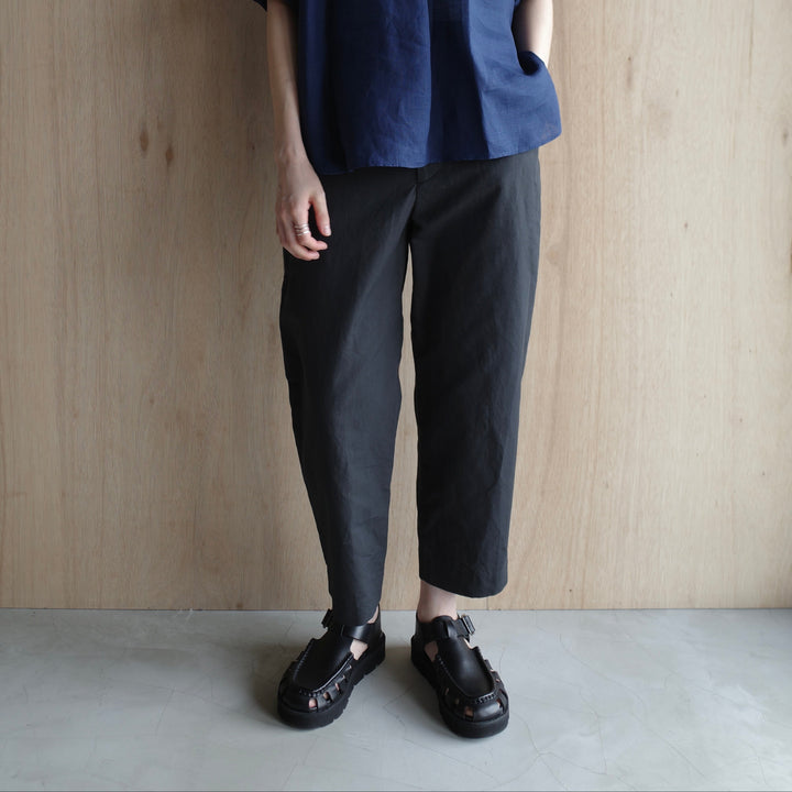 MARGARET HOWELL /WOMEN　PLAIN WEAVE COTTON LINEN TROUSERS 5785143007-suomi