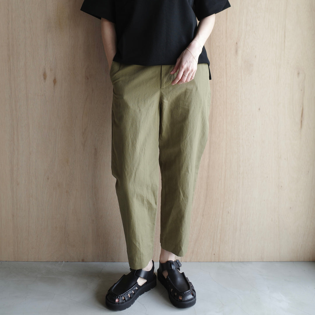 MARGARET HOWELL /WOMEN　PLAIN WEAVE COTTON LINEN TROUSERS 5785143007-suomi