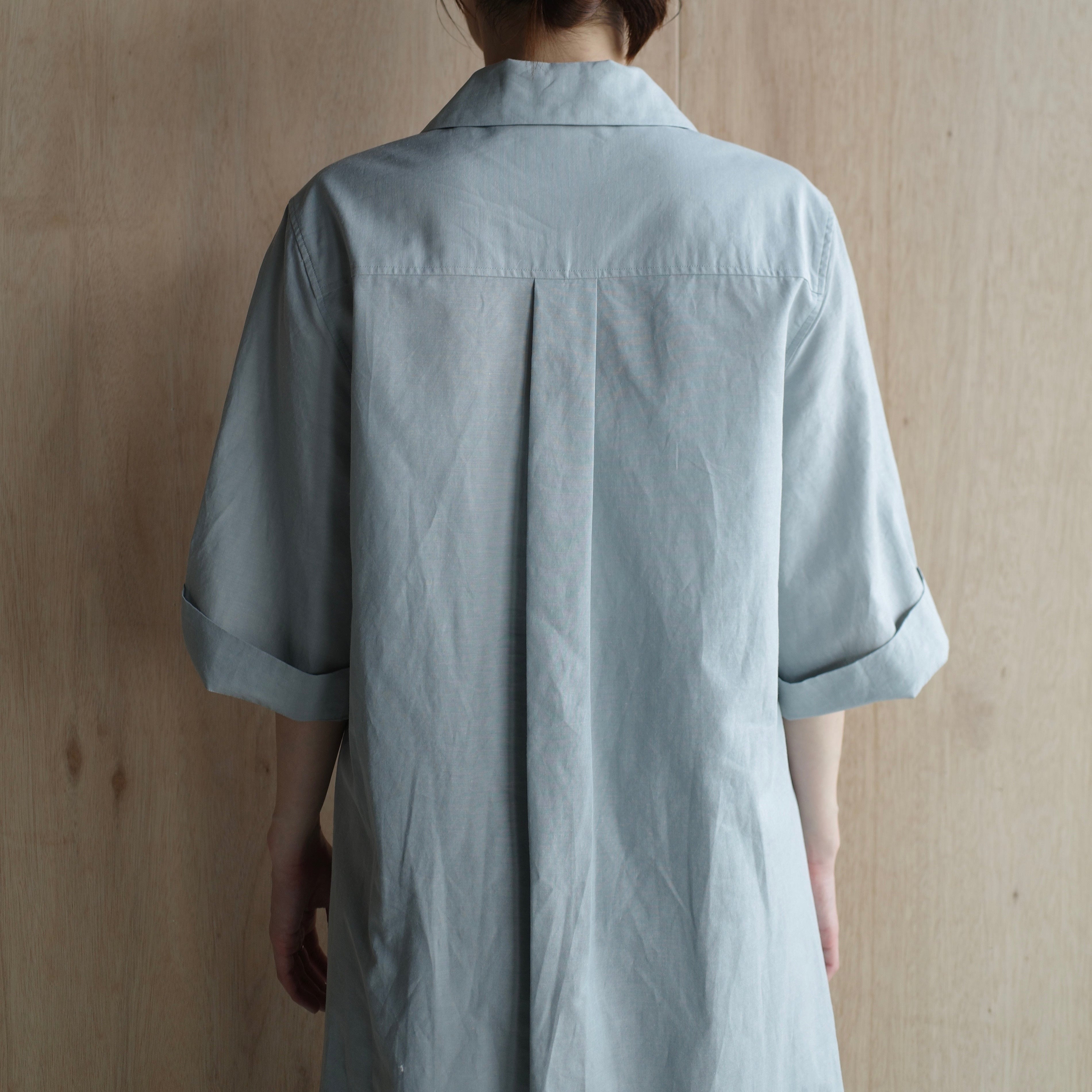MARGARET HOWELL｜WOMEN COTTON RAMIE CHAMBRAY DRESS – haus-netstore