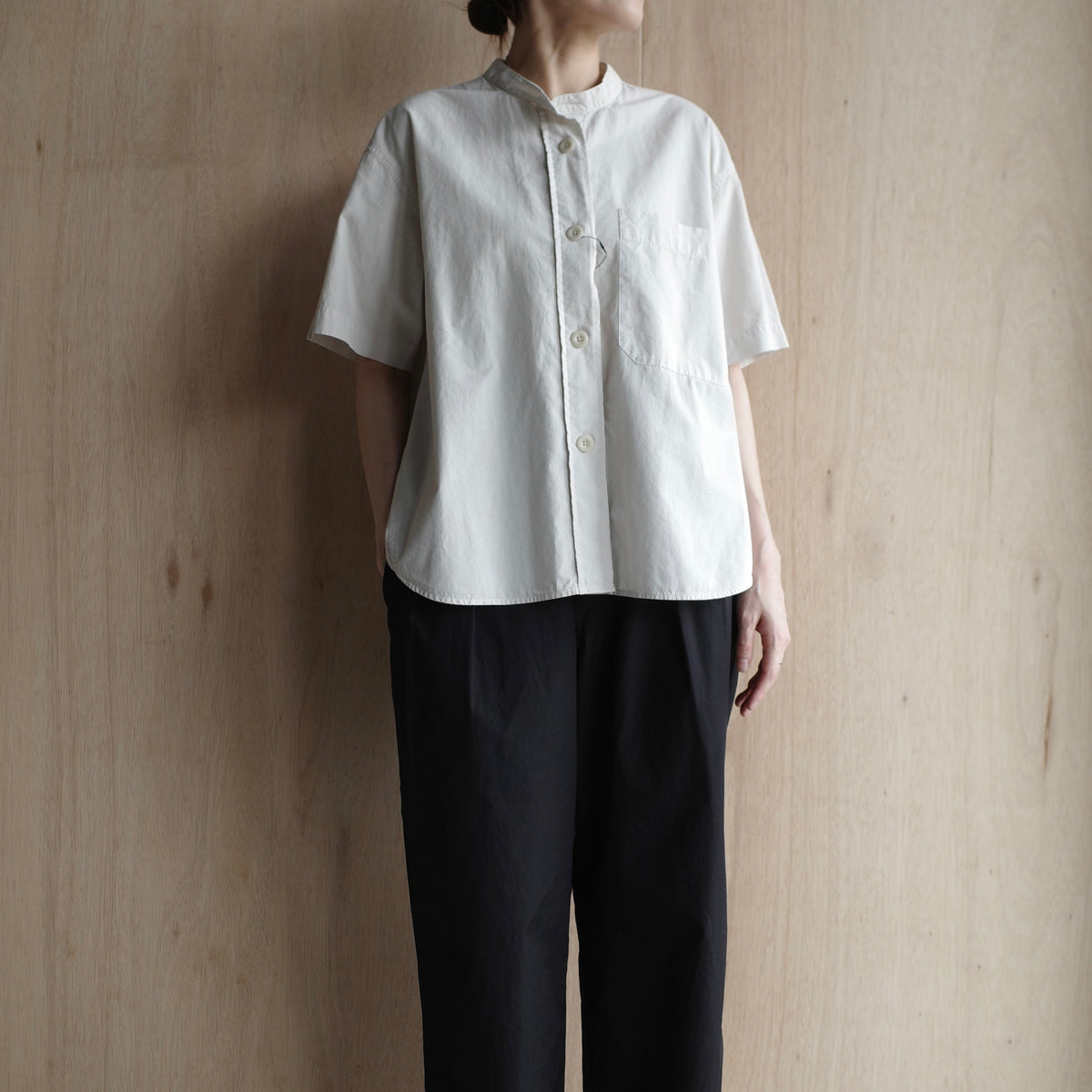 MHL.｜WOMEN　ORGANIC COTTON SHIRTING SHIRT-suomi