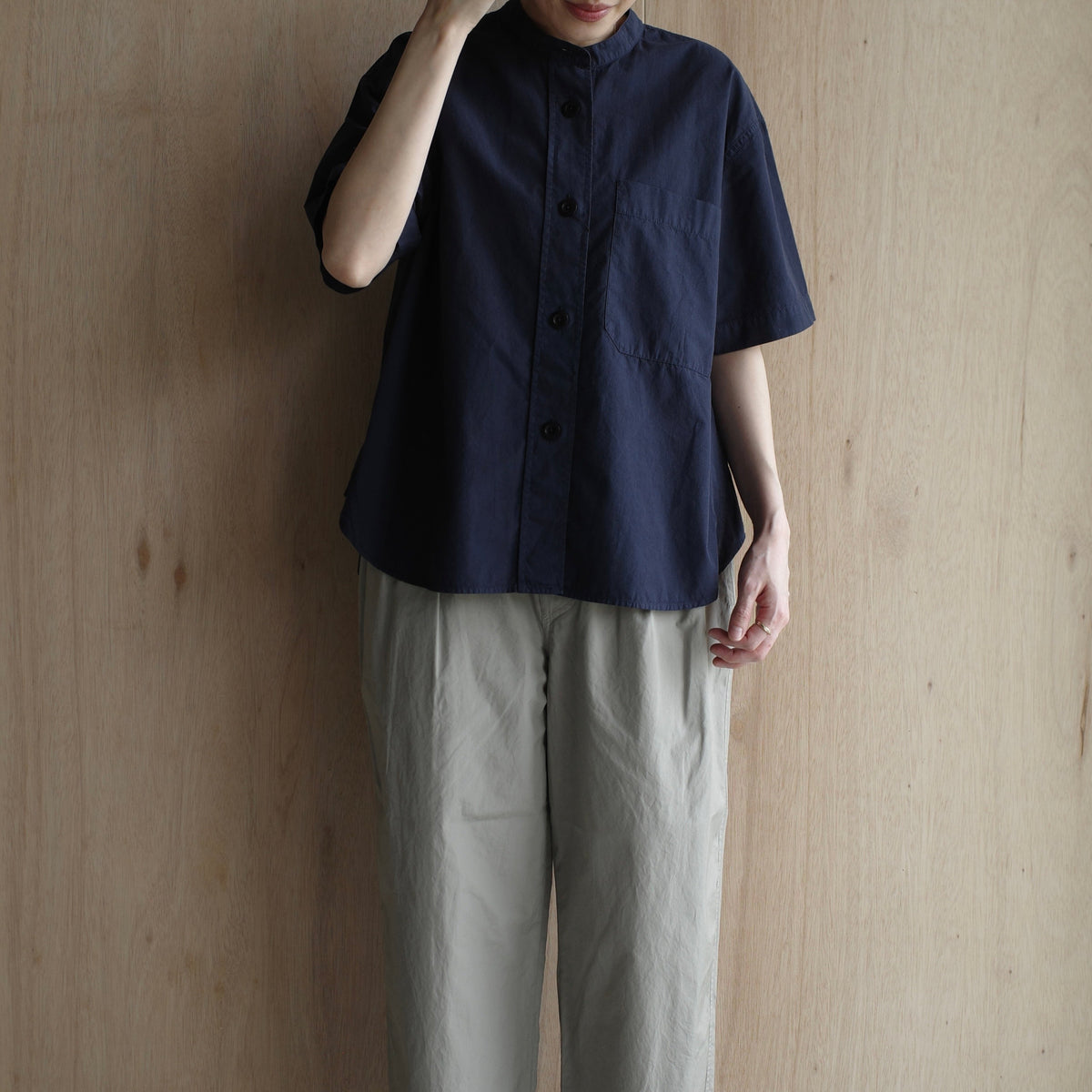 MHL.｜WOMEN　ORGANIC COTTON SHIRTING SHIRT-suomi