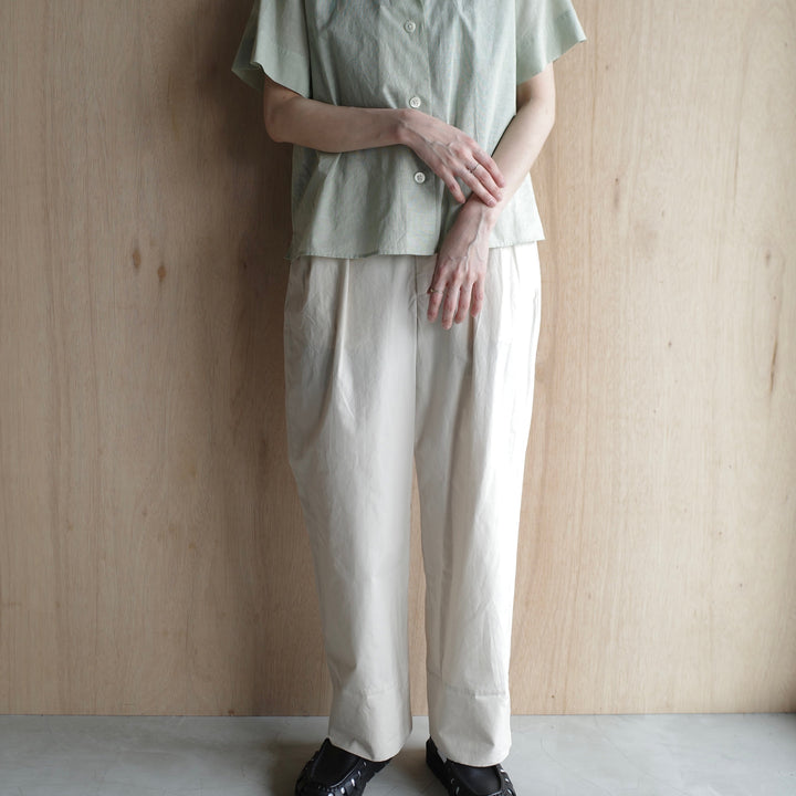 MARGARET HOWELL /WOMEN　WASHED COTTON POPLIN TROUSERS-suomi