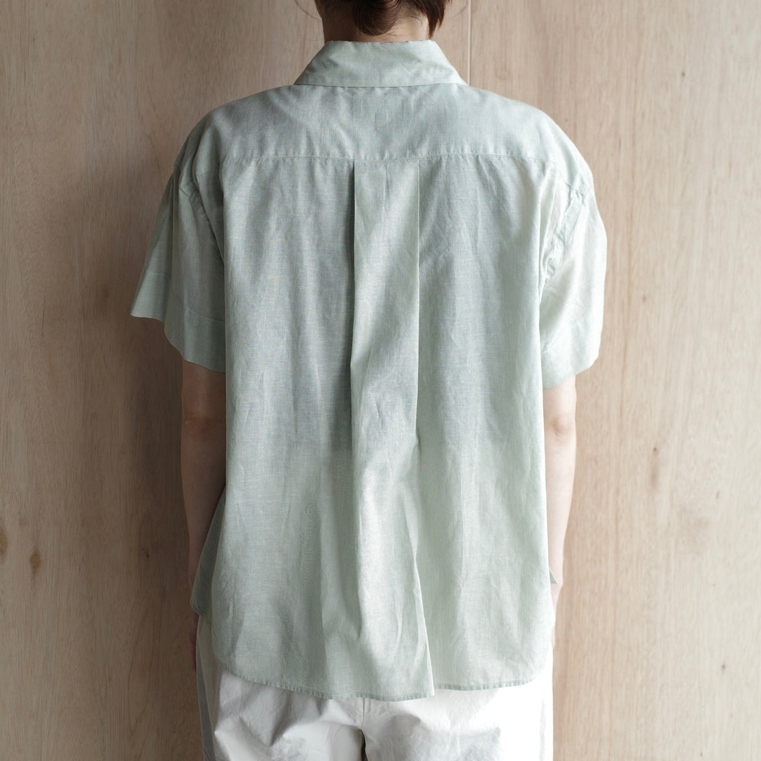 MARGARET HOWELL /WOMEN　HAIRLINE STRIPE COTTON LINEN SHIRT-suomi