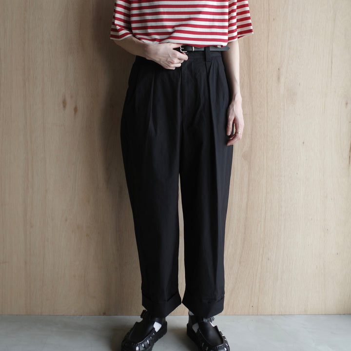 MARGARET HOWELL /WOMEN　WASHED COTTON POPLIN TROUSERS-suomi